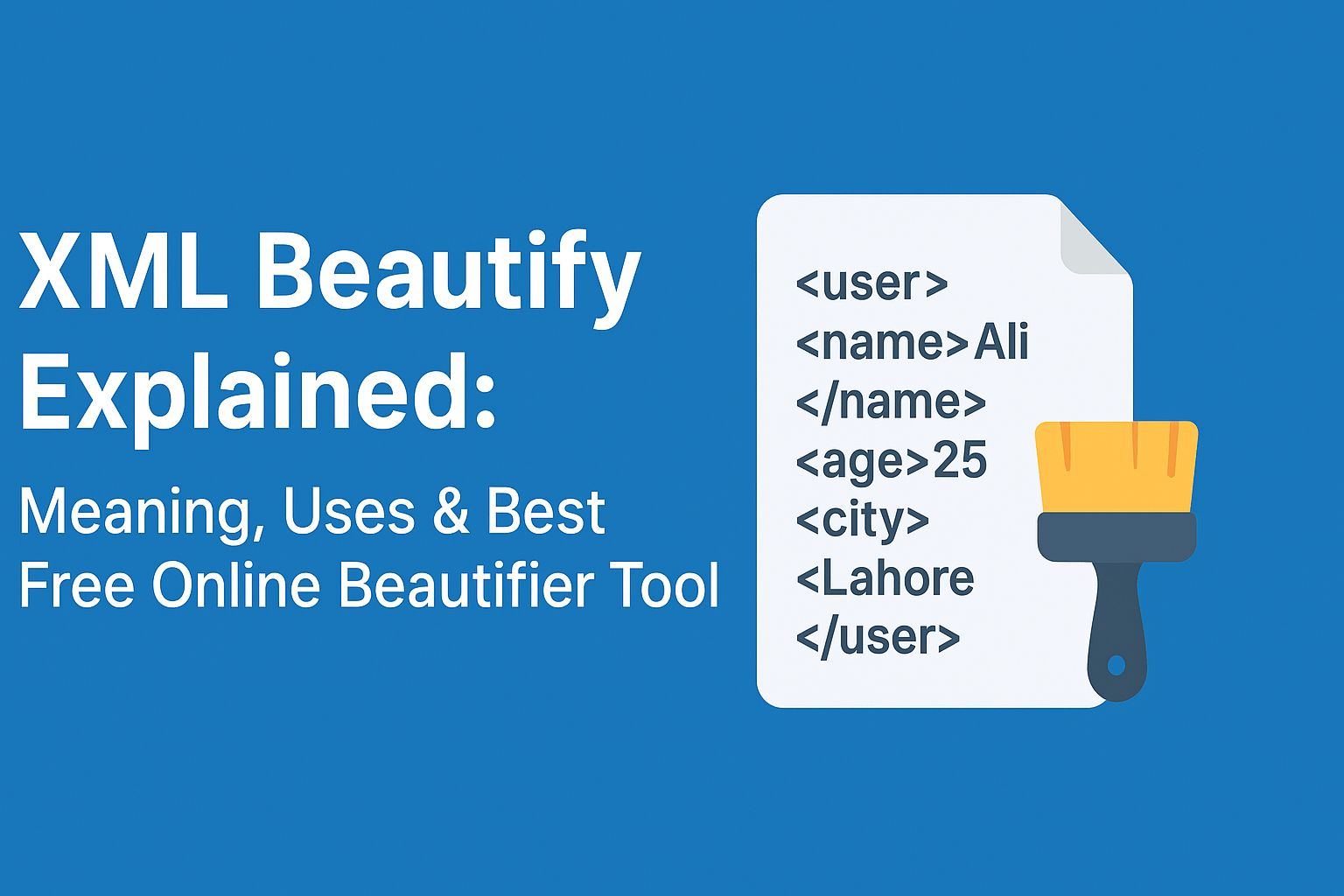 XML Beautify Explained, XML Formatter Online, Free XML Formatter, rapidfreeformatter.com, Rapid Free Formatter